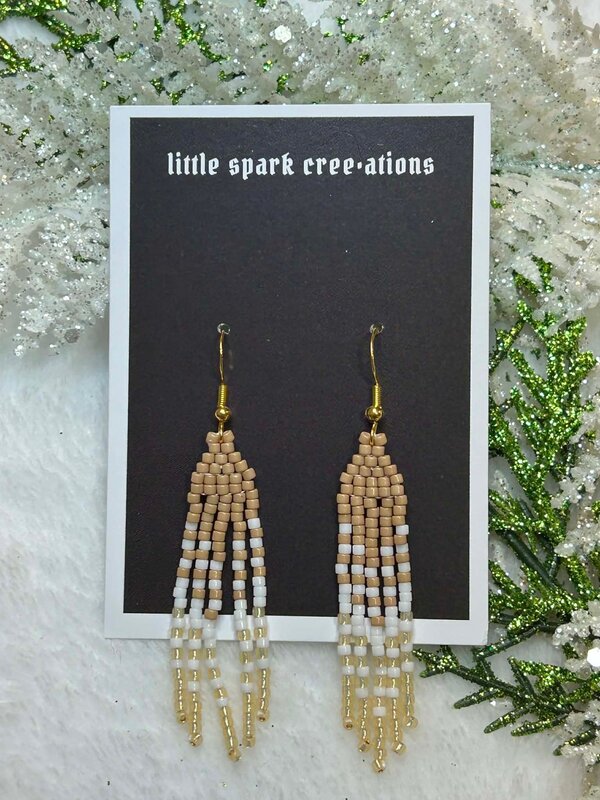 Mini beaded earrings by Little Spark Cree-ations