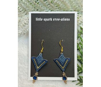 Medium Beaded Earrings by Little Spark Cree-ations
