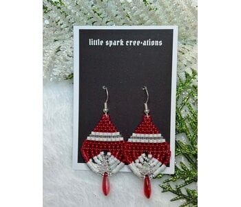 Medium Beaded Earrings by Little Spark Cree-ations