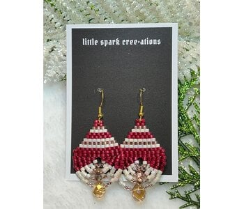 Medium Beaded Earrings by Little Spark Cree-ations