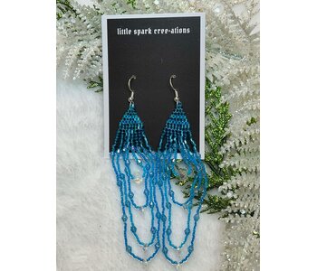 Large beaded Earrings by Little Spark Cree-ations