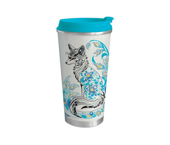 Art Travel Mug (18oz) - Foxy by Deanna Samuel
