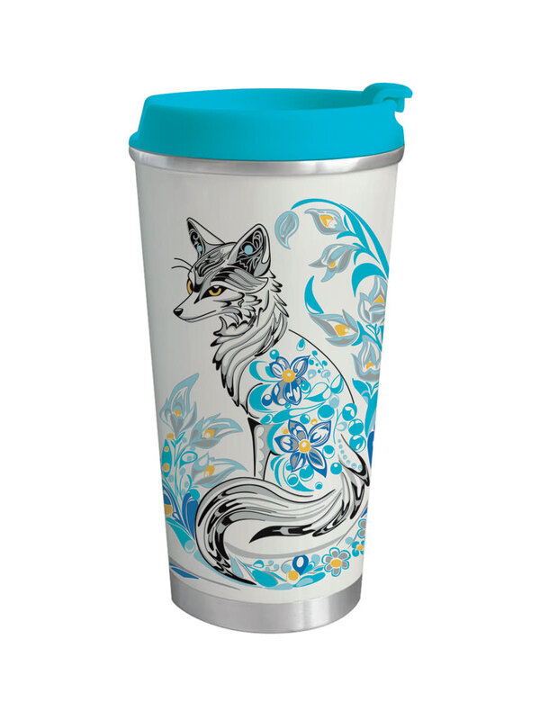 Art Travel Mug (18oz) - Foxy by Deanna Samuel