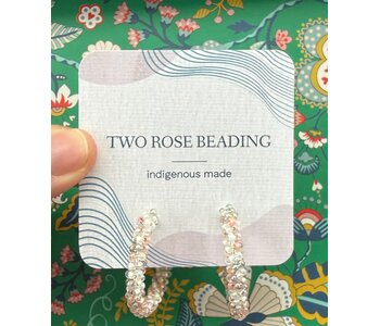 Large beaded Hoop Earrings by Jenn Carman