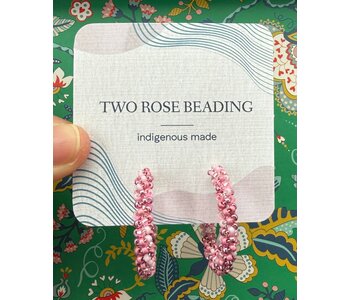 Large Beaded Hoop Earrings by Jenn Carman