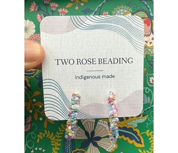 Large Beaded Hoop Earrings By Jenn Carman