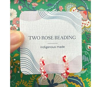 Small beaded Hoop Earrings by Jenn Carman