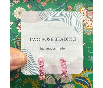 Small Beaded Hoop Earrings by Jenn Carman