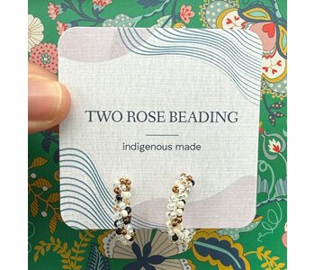 Small Beaded Hoop Earrings By Jenn Carman