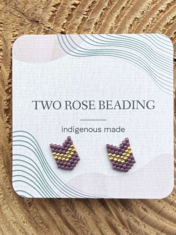 Beaded Stud Earrings by Jenn Carman