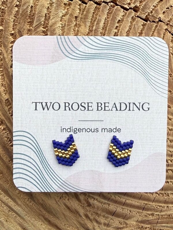 Beaded Stud Earrings by Jenn Carman
