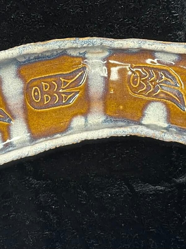 Pottery Curved Serving Dish by Cynthia Robinson