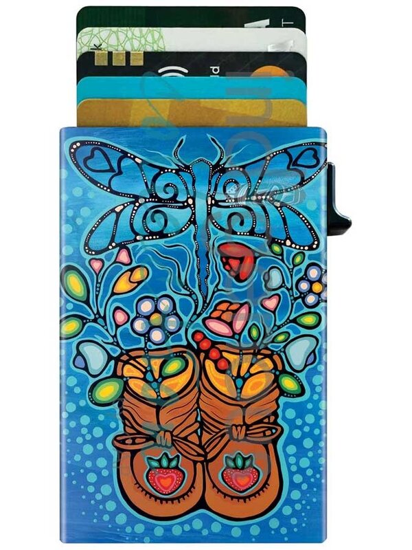 Metal Card Holder Little Ancestors by Jackie Traverse