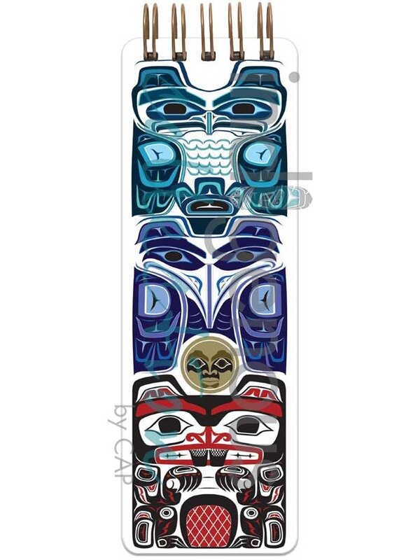 Notepad Eagle, Raven, Beaver by Clarence Mills