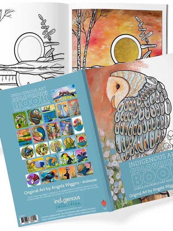 Indigenous Art Colouring Book - by Angela Wiggins
