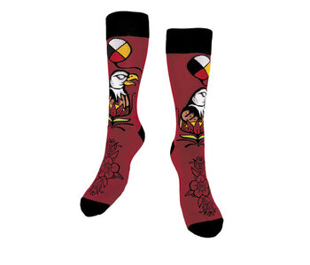Art Socks LG - Eagle - Love by Justine Proulx