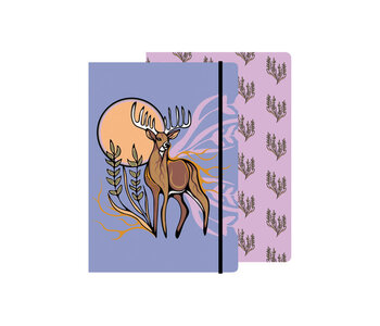 Journal 5.8" x 8.25"  Deer (Waawaashkeshi) by Storm Angeconeb
