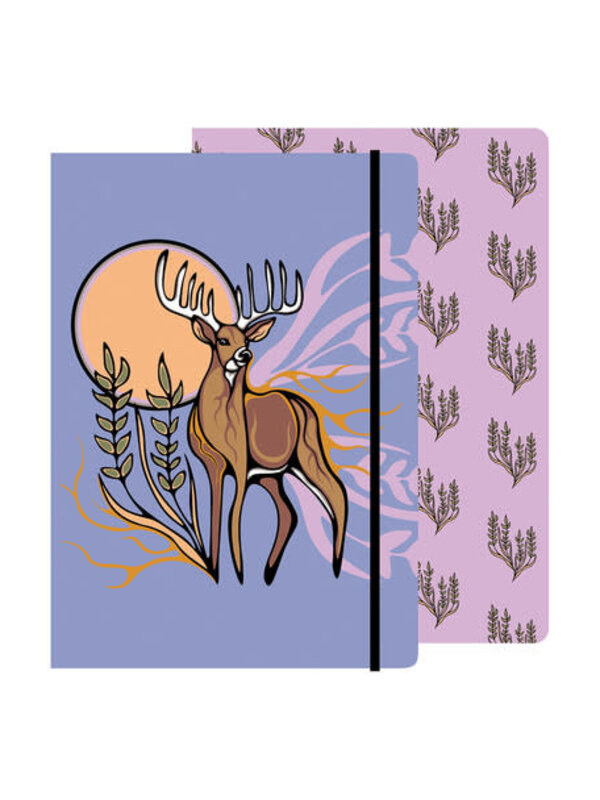 Journal 5.8" x 8.25"  Deer (Waawaashkeshi) by Storm Angeconeb