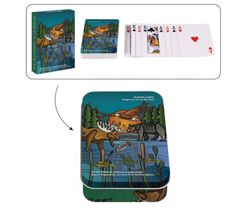 Playing Cards in tin - All My Relatives by Storm Angeconeb