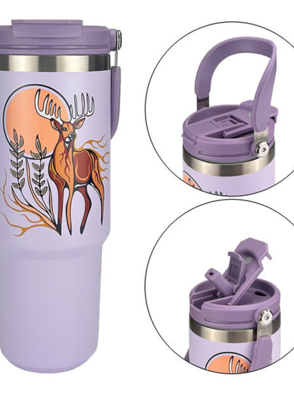 Easy-Carry Insulated Tumbler (30oz) - Deer by Storm Angeconeb