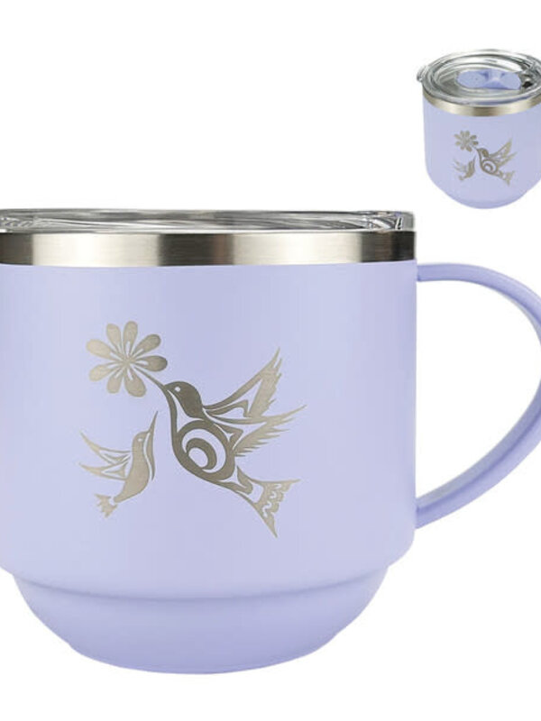 Stackable Travel Mug (11oz) - Hummingbirds by Nicole La Rock