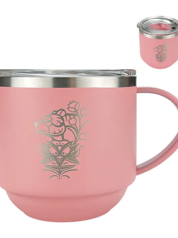 Stackable Travel Mug (11oz) - Bear (Courage) byJustine Proulx