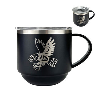 Stackable Travel Mug (11oz) - Sp'óq'es (Eagle) by Terry Horne