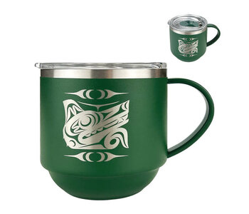 Stackable Travel Mug (11oz) - Wolf by Maynard Johnny, Jr