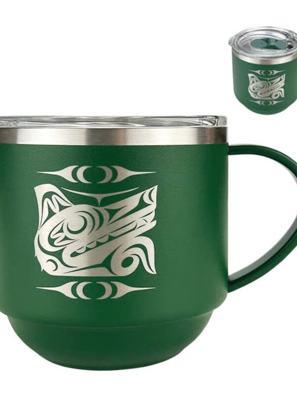 Stackable Travel Mug (11oz) - Wolf by Maynard Johnny, Jr