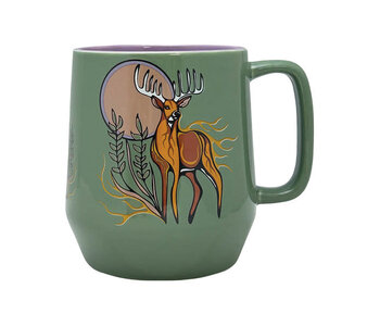 Big Ceramic Mug (20oz) - Deer by Storm Angeconeb