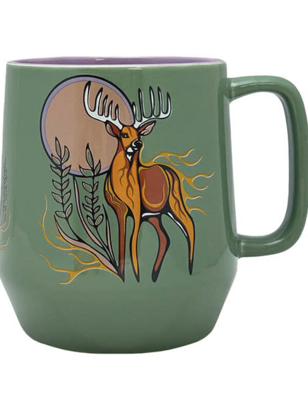 Big Ceramic Mug (20oz) - Deer by Storm Angeconeb