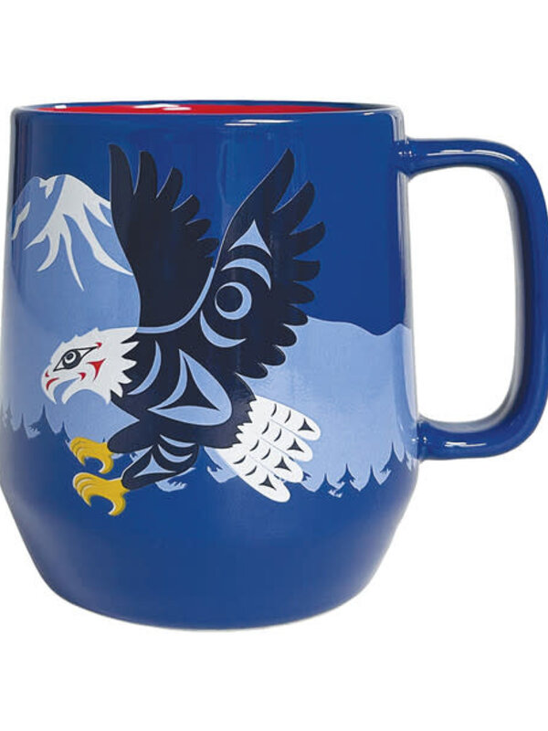 Big Ceramic Mug (20oz) - Sp'óq'es (Eagle) by Terry Horne