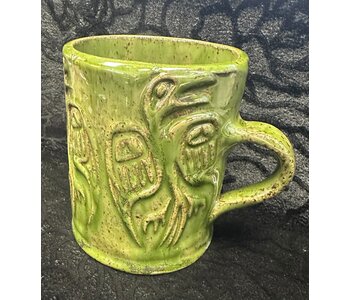 Pottery Mug by Cynthia Robinson - 16 oz Mug with Eagle stamp
