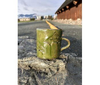 Pottery by Cynthia Robinson -14 oz Salmon Mug