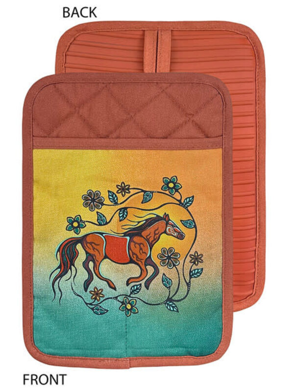 Silicone Potholder - Horse (Bebezhigooganzhii) by Storm Angeconeb