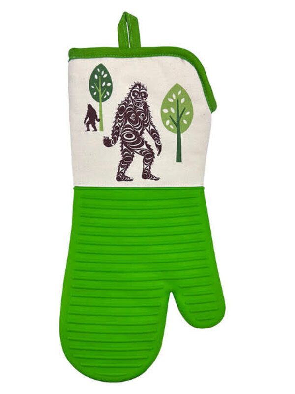 Silicone Oven Mitt - Sasquatch by Francis Horne Sr