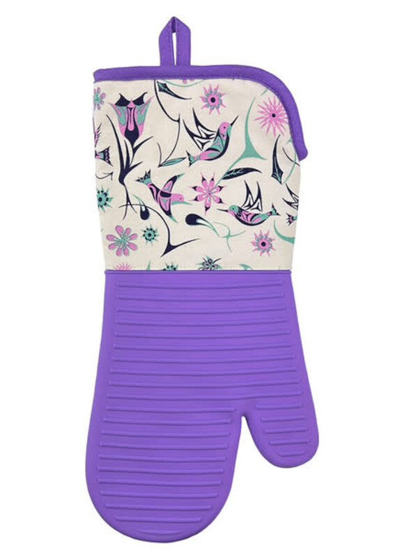 Silicone Oven Mitt - Hummingbirds by Nicole La Rock