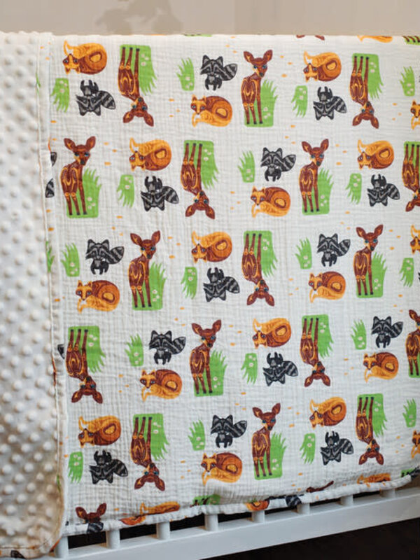 Baby Blanket - Forest Friends by Simone Diamond