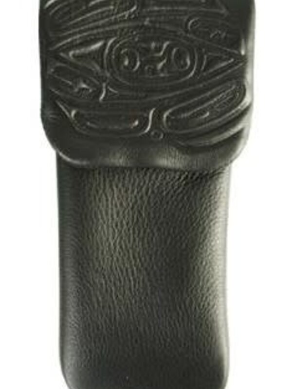 Leather Raven Eyeglass Case By Corrine Hunt - Black