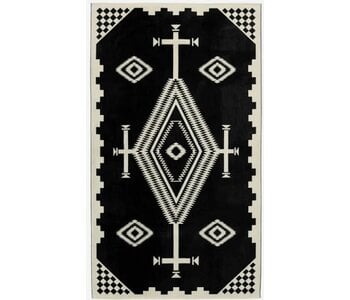 Oversized 40"x70" Jacquard Spa Towel - Los Ojos Black- Pendleton