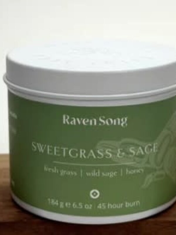 Raven Song Candle Sweetgrass & Sage