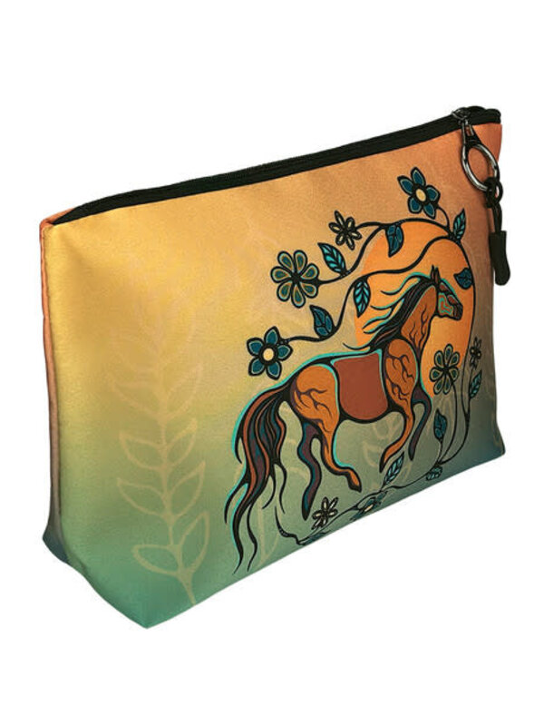 Handy Pouch - Horse (Bebezhigooganzhii) by Storm Angeconeb