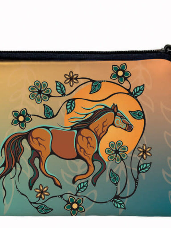 Coin Purse - Horse (Bebezhigooganzhii) by Storm Angeconeb