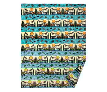 Fleece Blanket - All My Relatives by Storm Angeconeb