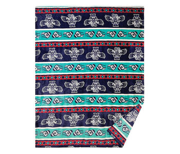 Fleece Blanket - Eagle by Allan Weir