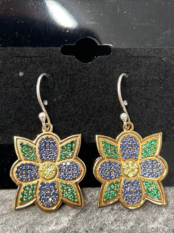 Faceted Sacred Bloom Earrings by Jadeon Rathgeber