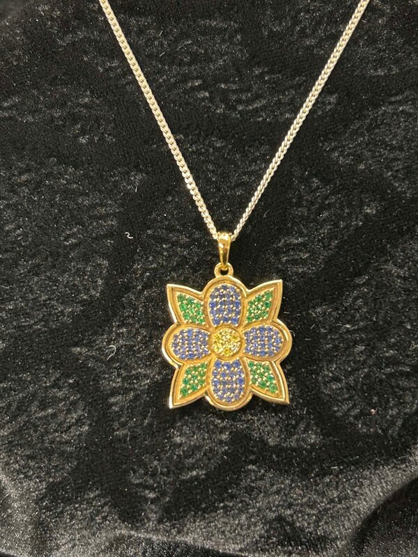 Faceted Sacred Bloom Pendant by Jadeon Rathgeber