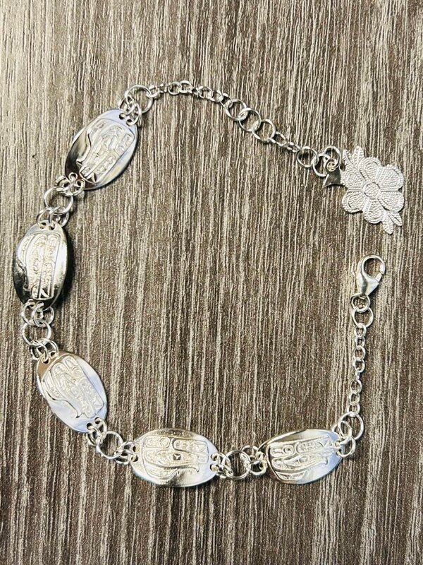 7" Silver Bracelet - The Guardian (Bear) by Jadeon Rathgeber