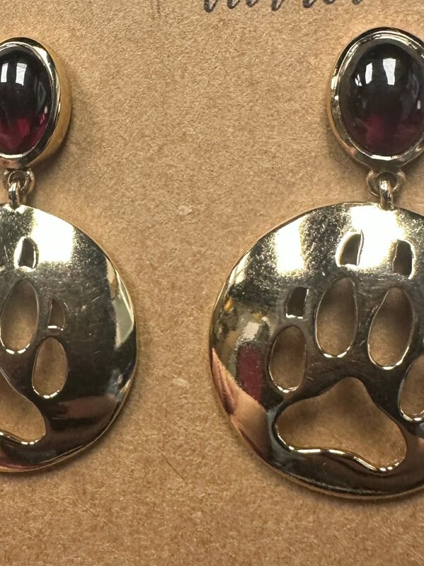 Wolf Paw Cut Out Brass with gold overlay by Jadeon Rathegber
