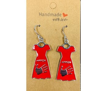 MMIW Red Dress Earrings by Jadeon Rathgeber